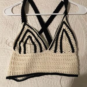 Zara Knit/Crochet Crop Top size S